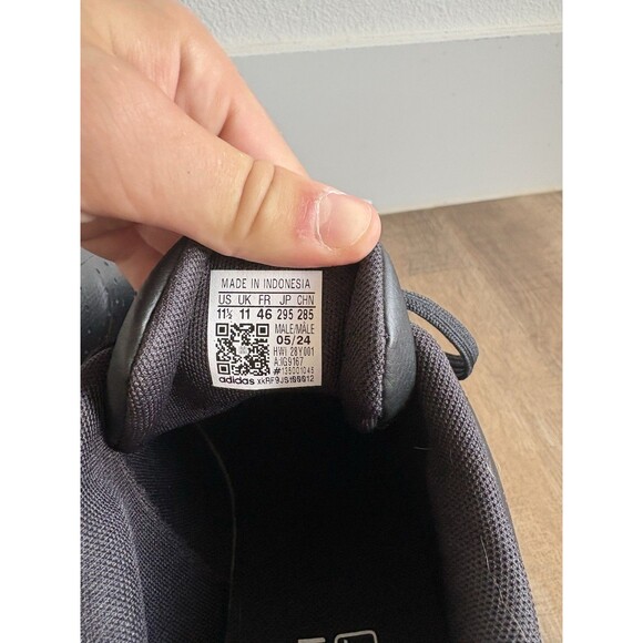 Adidas Men’s Advantage 2.0 Black with White Soles Sneakers Size 11 1/2 With Box - Picture 6 of 8